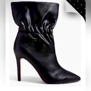 Express black heeled slouch boot or gathered ankle boot NEW I paid $107 SZ 9.5